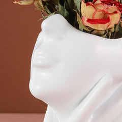 One Handed Face Armrest Vase for Home and Office