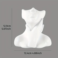 One Handed Face Armrest Vase for Home and Office