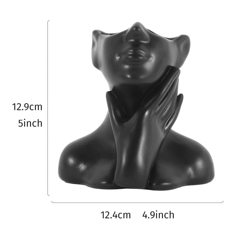 One Handed Face Armrest Vase for Home and Office