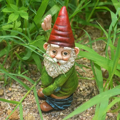 Cartoon Old Man Resin Dwarf Garden Decoration