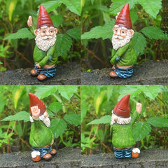 Cartoon Old Man Resin Dwarf Garden Decoration