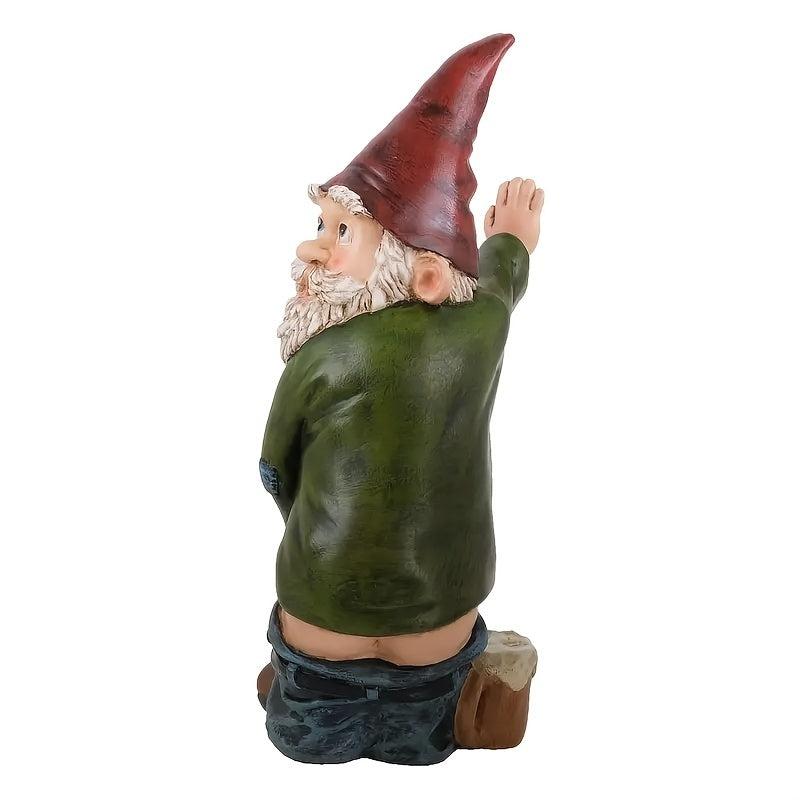 Cartoon Old Man Resin Dwarf Garden Decoration