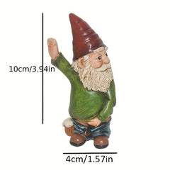 Cartoon Old Man Resin Dwarf Garden Decoration