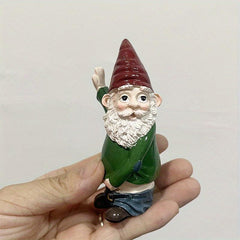 Cartoon Old Man Resin Dwarf Garden Decoration