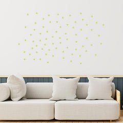 72pcs Stars Luminous Stickers Glow DIY Wall Decal
