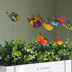 Artificial Butterfly Stakes Garden Ornaments Yard Decor