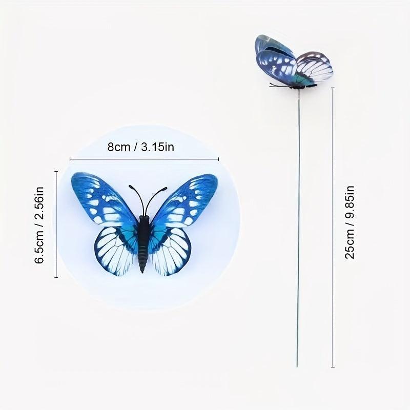Artificial Butterfly Stakes Garden Ornaments Yard Decor