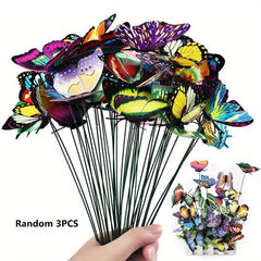 Artificial Butterfly Stakes Garden Ornaments Yard Decor