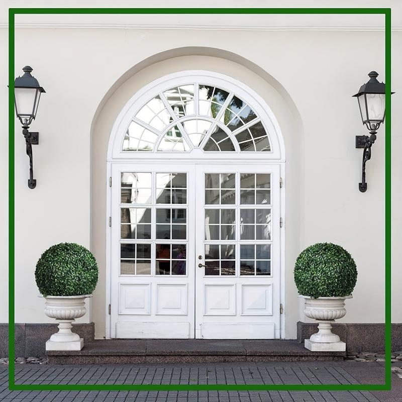 1pc Artificial Plant Topiary Ball Faux Boxwood Decorative Balls For Backyard Bal