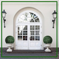 1pc Artificial Plant Topiary Ball Faux Boxwood Decorative Balls For Backyard Bal