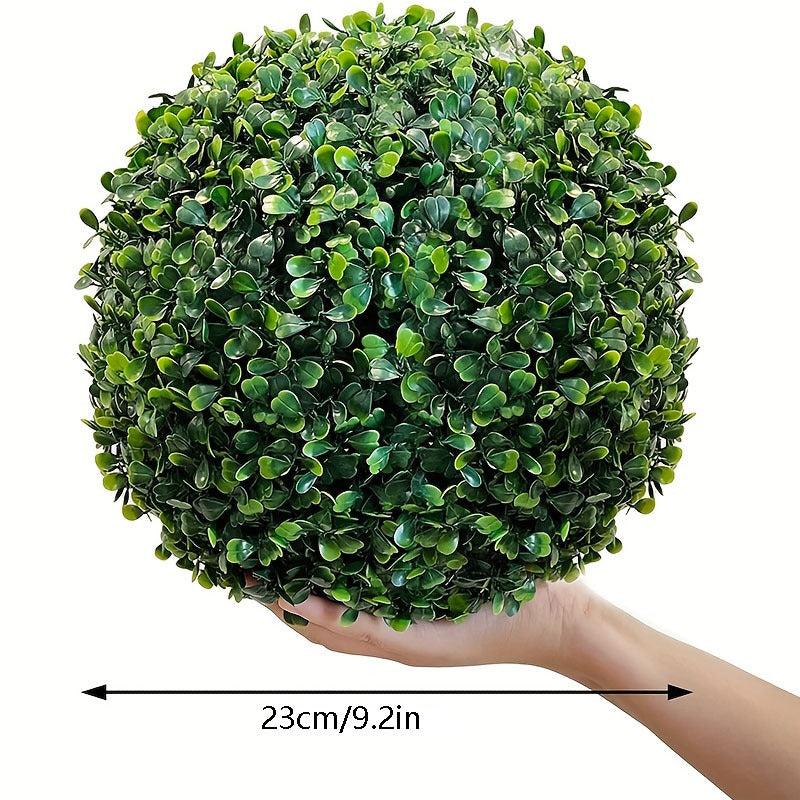 1pc Artificial Plant Topiary Ball Faux Boxwood Decorative Balls For Backyard Bal