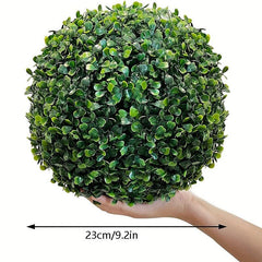 1pc Artificial Plant Topiary Ball Faux Boxwood Decorative Balls For Backyard Bal