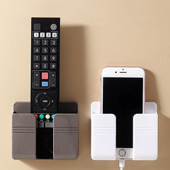 Wall Mounted Organizer Storage Box Remote Control Mobile Phone Plug Holder