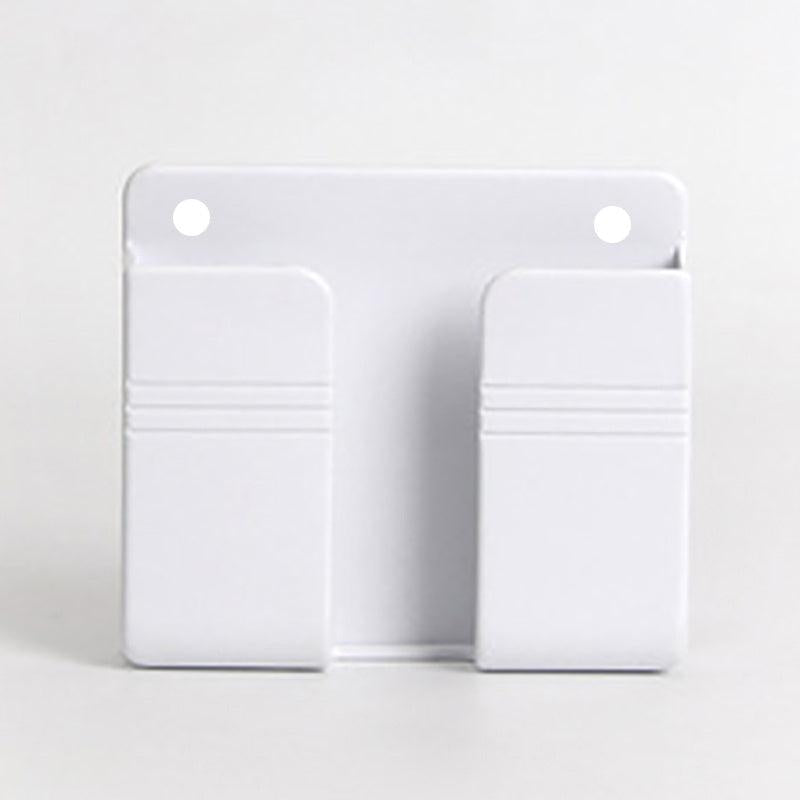 Wall Mounted Organizer Storage Box Remote Control Mobile Phone Plug Holder
