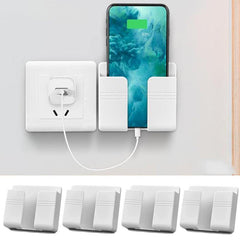Wall Mounted Organizer Storage Box Remote Control Mobile Phone Plug Holder