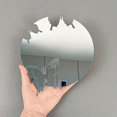 4pcs Mirror Wall Stickers 3D Butterfly Decorative Acrylic Mirror Stickers