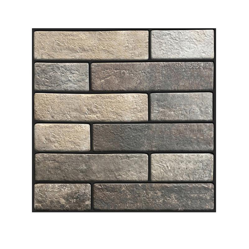 10pcs Self Adhesive 3D PVC Tile Wall Sticker Covers for Kitchen Bathroom