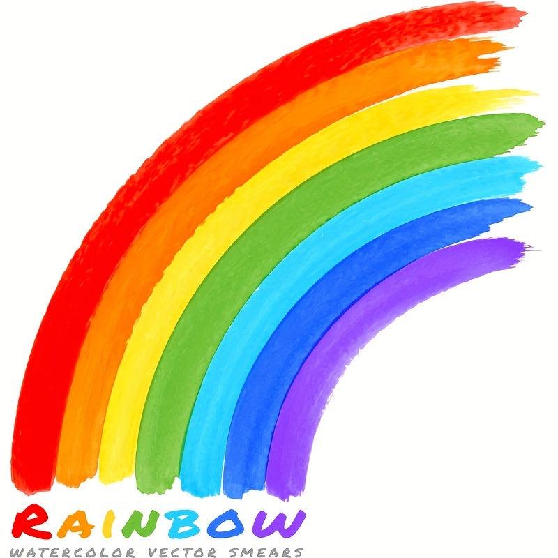 Colorful Rainbow Wall Sticker, Self Adhesive, Home Decoration