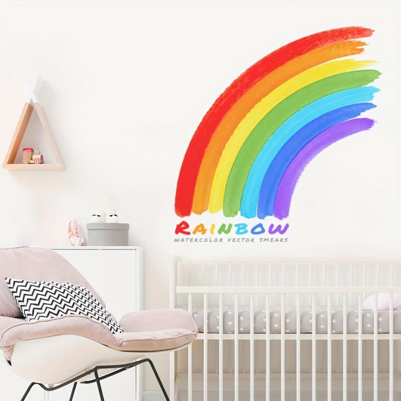 Colorful Rainbow Wall Sticker, Self Adhesive, Home Decoration