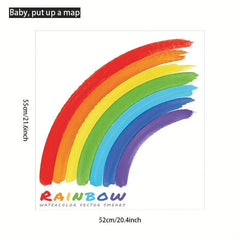 Colorful Rainbow Wall Sticker, Self Adhesive, Home Decoration