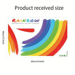 Colorful Rainbow Wall Sticker, Self Adhesive, Home Decoration
