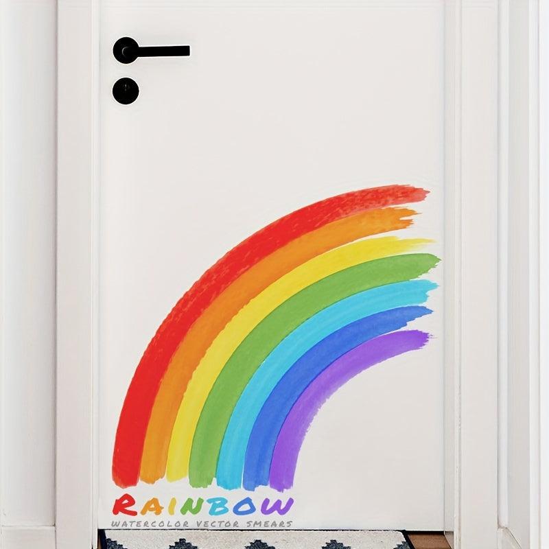 Colorful Rainbow Wall Sticker, Self Adhesive, Home Decoration