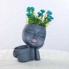 Rustic Double Flower Pot for Indoor and Outdoor Decor