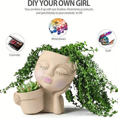 Rustic Double Flower Pot for Indoor and Outdoor Decor