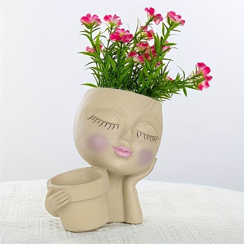 Rustic Double Flower Pot for Indoor and Outdoor Decor