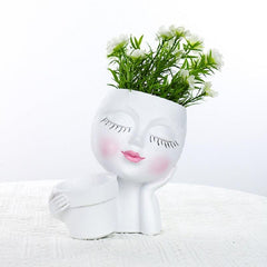 Rustic Double Flower Pot for Indoor and Outdoor Decor