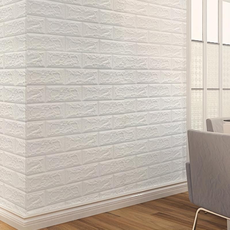 10pcs 3D Wall Tile Stickers Self Adhesive Waterproof Wall Sticker
