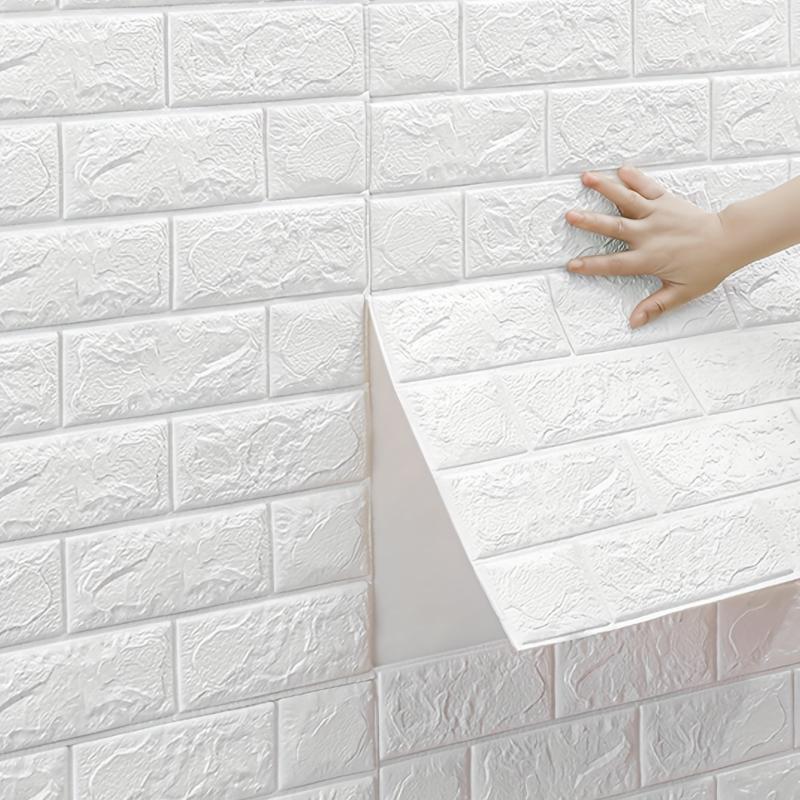 10pcs 3D Wall Tile Stickers Self Adhesive Waterproof Wall Sticker