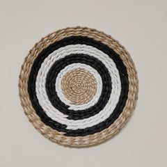 Straw Woven Moon Wall Hanging Decoration for Home - Nordic Style