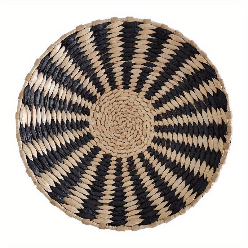 Straw Woven Moon Wall Hanging Decoration for Home - Nordic Style