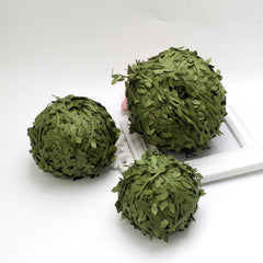Artificial Green Leaves Trim Ribbon For DIY Craft Party Wedding Home Decor
