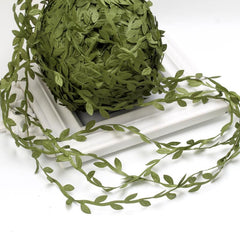 Artificial Green Leaves Trim Ribbon For DIY Craft Party Wedding Home Decor