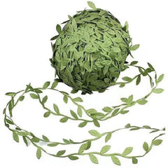 Artificial Green Leaves Trim Ribbon For DIY Craft Party Wedding Home Decor