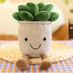 Succulent Potted Plant Decoration & Plush Toy Doll