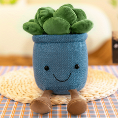 Succulent Potted Plant Decoration & Plush Toy Doll