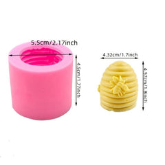 Bee Themed Silicone Candle Mold - Create Stunning Beehive Design