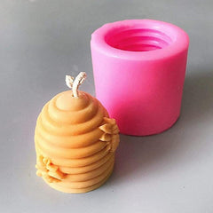 Bee Themed Silicone Candle Mold - Create Stunning Beehive Design