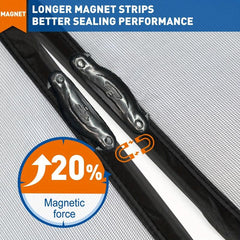 Magnetic Screen Door - Heavy Duty Retractable Mesh Screen