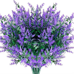 Artificial Lavenders Simulation Flowers Plants Home Decor Purple 35cm