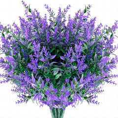 Artificial Lavenders Simulation Flowers Plants Home Decor Purple 35cm