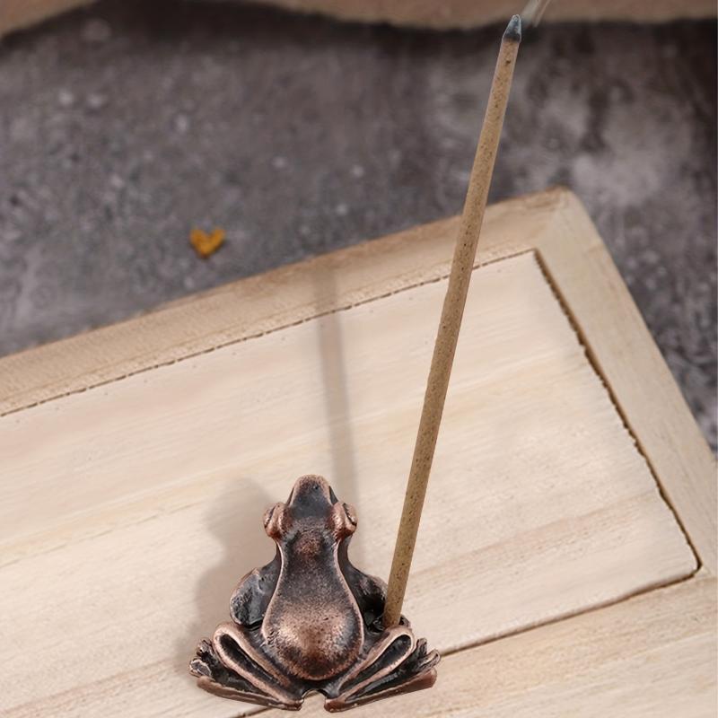 Bronze Small Frog Tea Pet Ornament Golden Toad Key Pendant