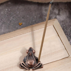 Bronze Small Frog Tea Pet Ornament Golden Toad Key Pendant