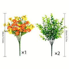 3 Lifelike Artificial Flowers for Hanging Planters Porch Window Box Wedding Deco