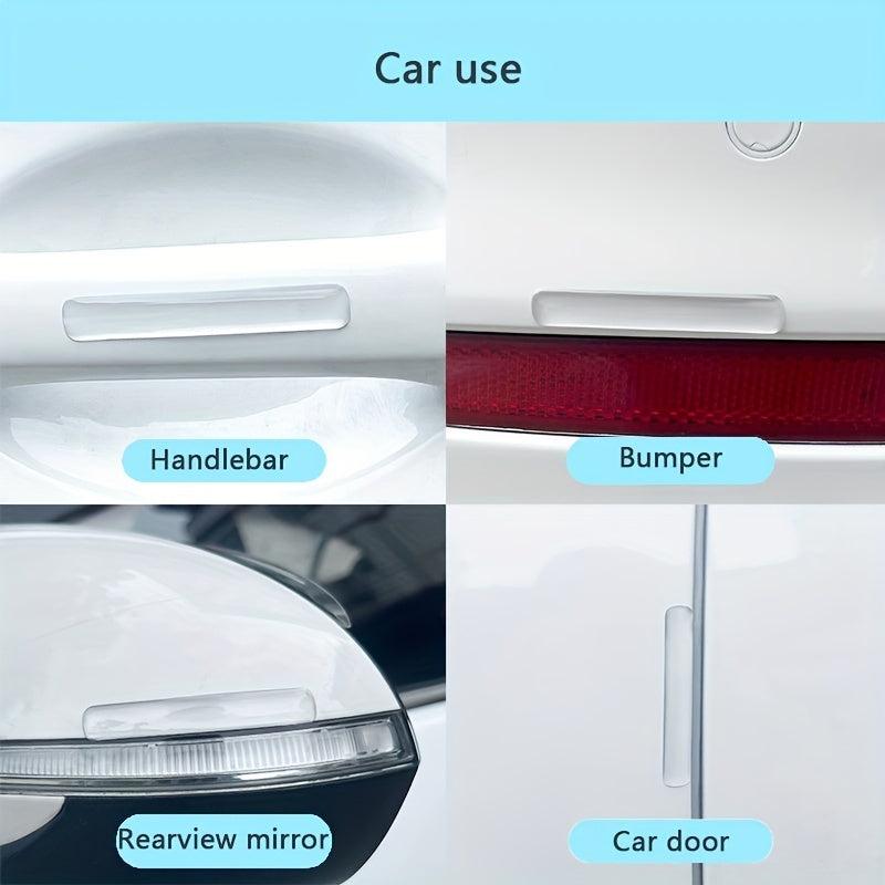 10pcs Clear Door Anti-collision Pad Silicone Sealing Strip
