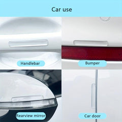 10pcs Clear Door Anti-collision Pad Silicone Sealing Strip