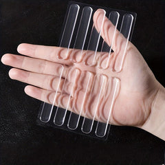 10pcs Clear Door Anti-collision Pad Silicone Sealing Strip
